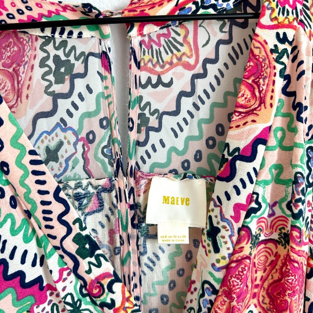 Maeve Open Back Anthropologie Dress Size 6 - Picture 6 of 13